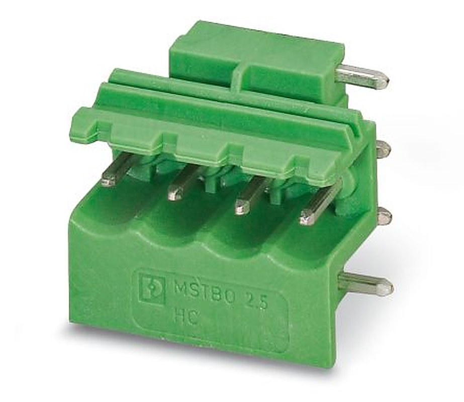 Phoenix Contact 5/ 4-G1R, MSTBO 2 Series Straight Pluggable Terminal Block, 4 Contact(s), 5 mm Pitch, 1 Row