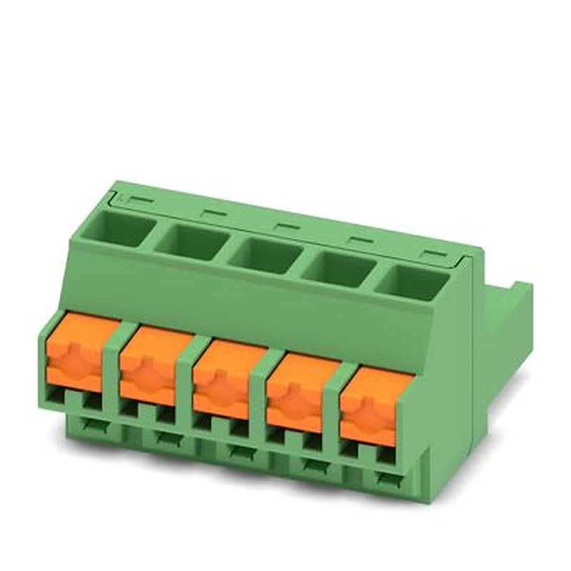 Phoenix Contact PCB Terminal Block, 5-Contact, 5.08 mm Pitch, 1 Row Socket