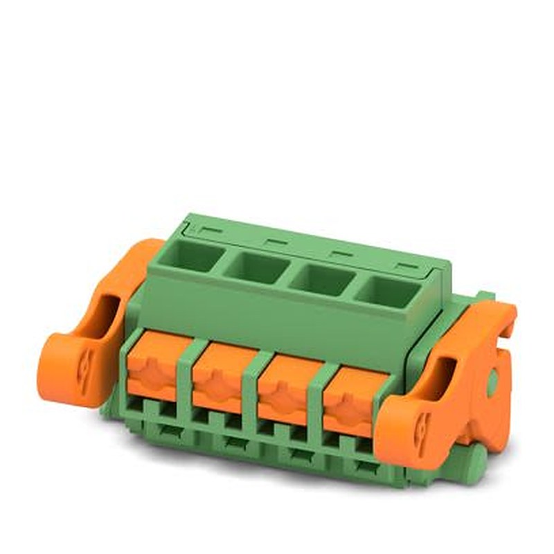 Phoenix Contact FKCOR Series Pluggable Terminal Block, 4-Contact, 5.08 mm Pitch, 1 Row, 1861713