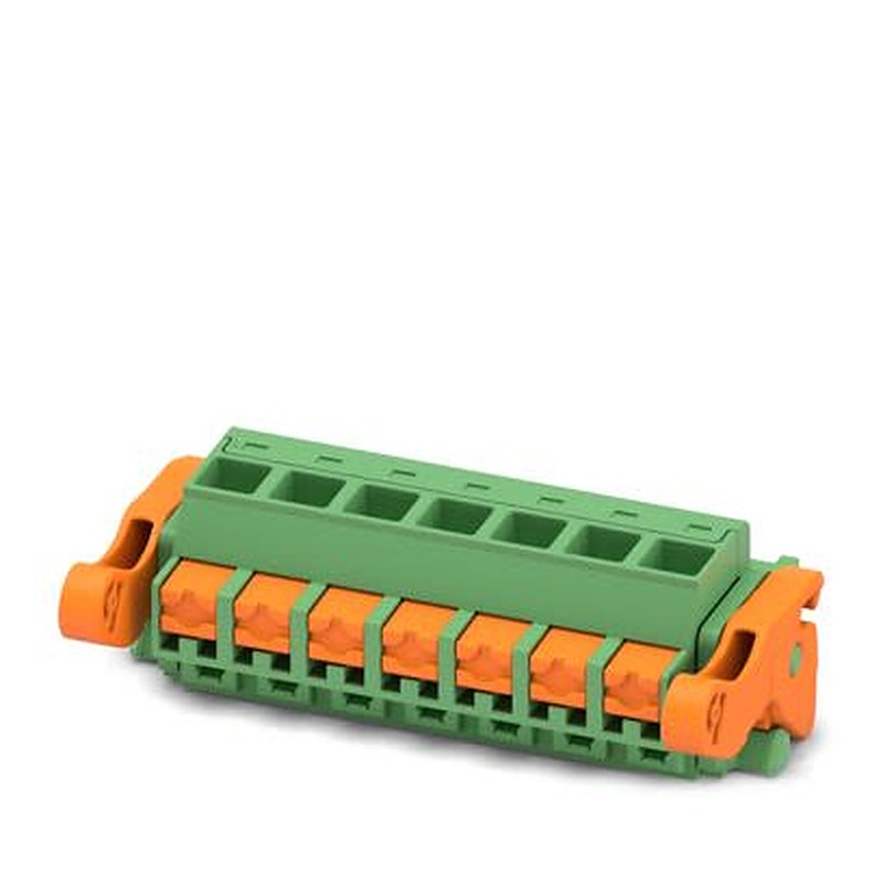 Phoenix Contact FKCOR Series Pluggable Terminal Block, 7-Contact, 5.08 mm Pitch, 1 Row, 1861742