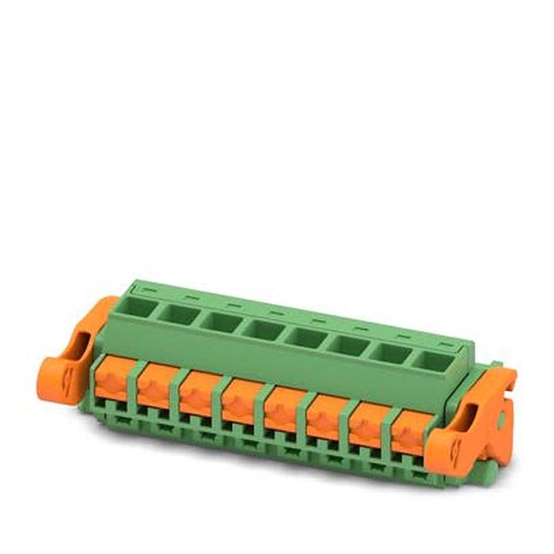 Phoenix Contact FKCOR Series Pluggable Terminal Block, 8-Contact, 5.08 mm Pitch, 1 Row, 1861755