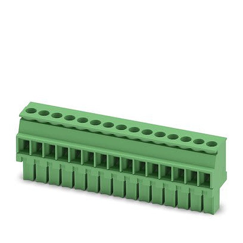 Phoenix Contact Pluggable Terminal Block, 15-Contact, 3.5 mm Pitch, 1 Row, 1862988