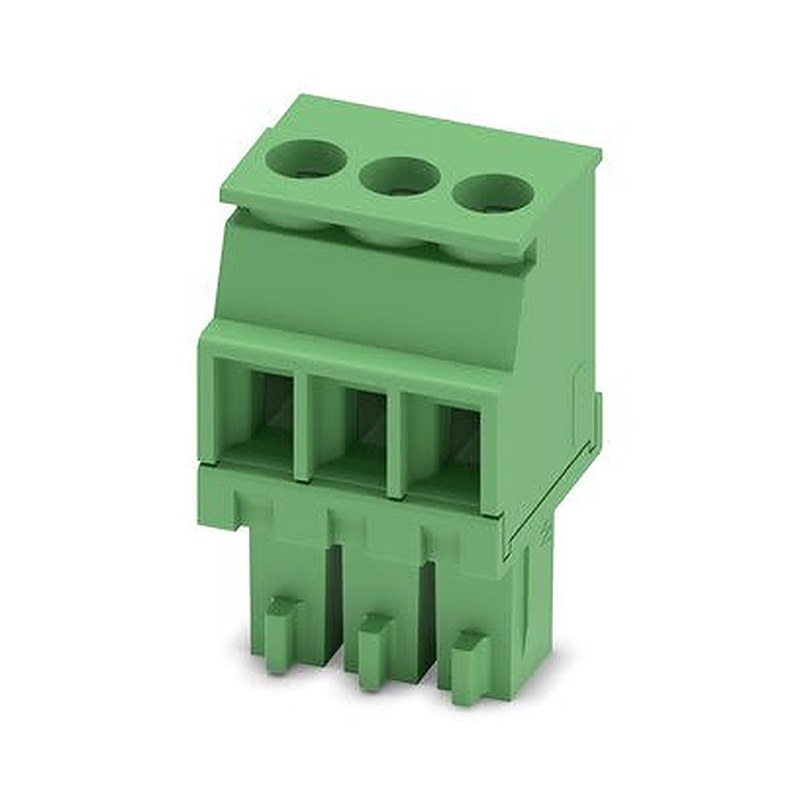 Phoenix Contact Pluggable Terminal Block, 3-Contact, 3.5 mm Pitch, 1 Row, 1863165