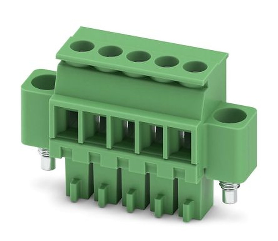 Phoenix Contact MCVR 1.5/5-STF-3.5 Series Pluggable Terminal Block, 5-Contact, 3.5 mm Pitch, 1 Row, 1863330