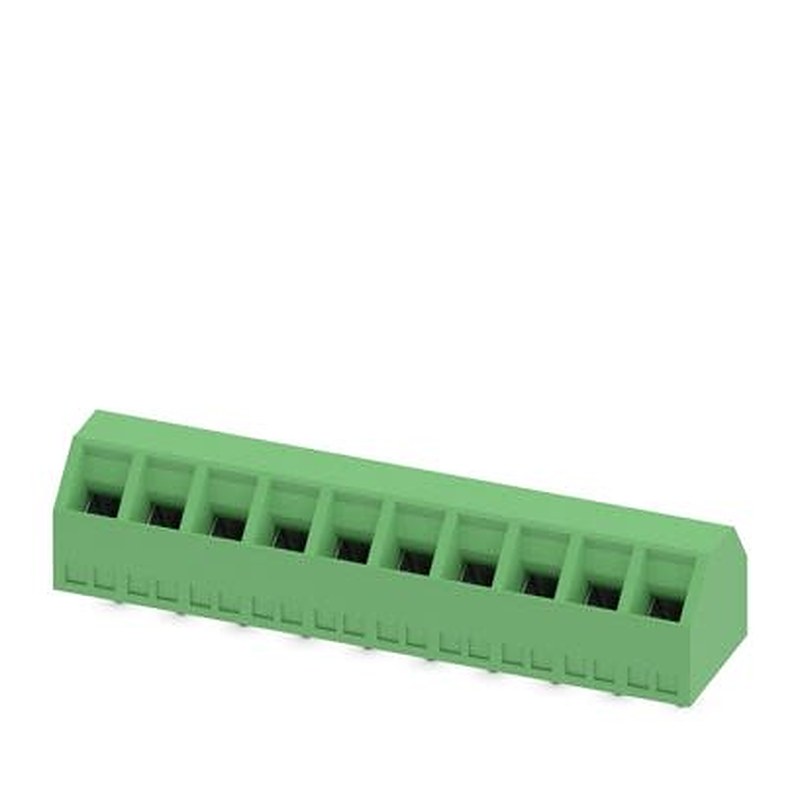 Phoenix Contact SMKDSN 1/ 5 Series PCB Terminal Block, 10-Contact, 5 mm Pitch, Wave Soldering Mount, 1 Row