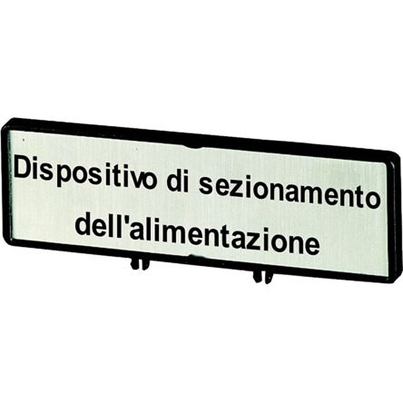Eaton Label for Use with P3, T5B, T5, Pre-printed "Supply Disconnecting Device