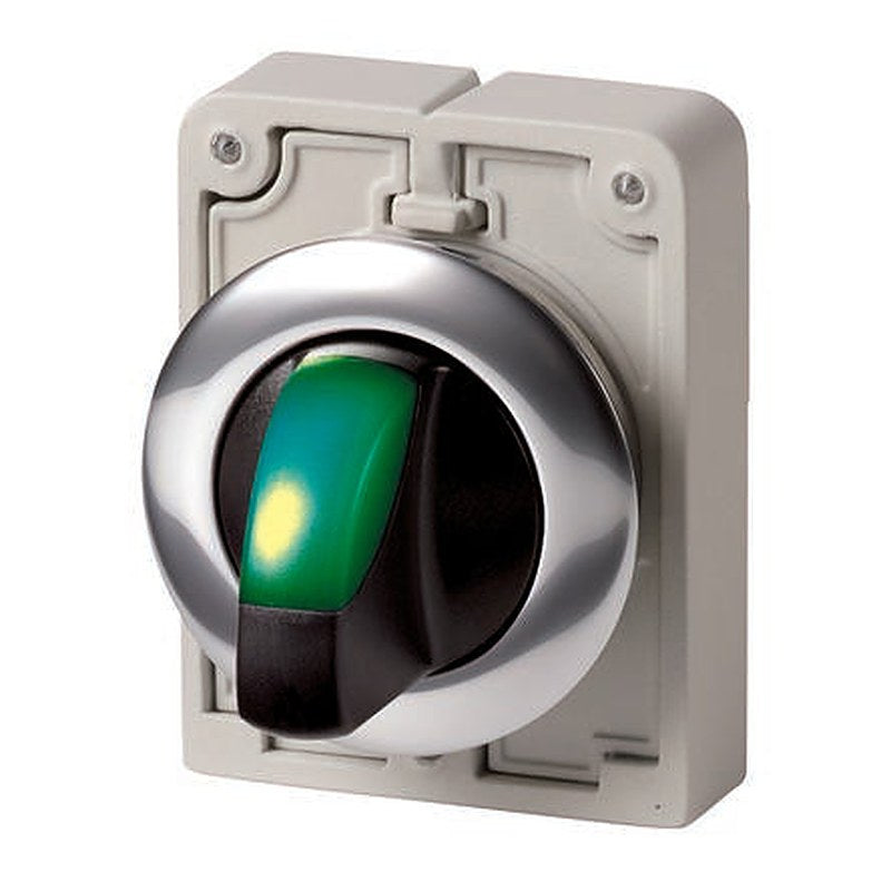 Eaton Toggle Selector Switch - 30 mm Cutout Diameter Illuminated 2 Positions
