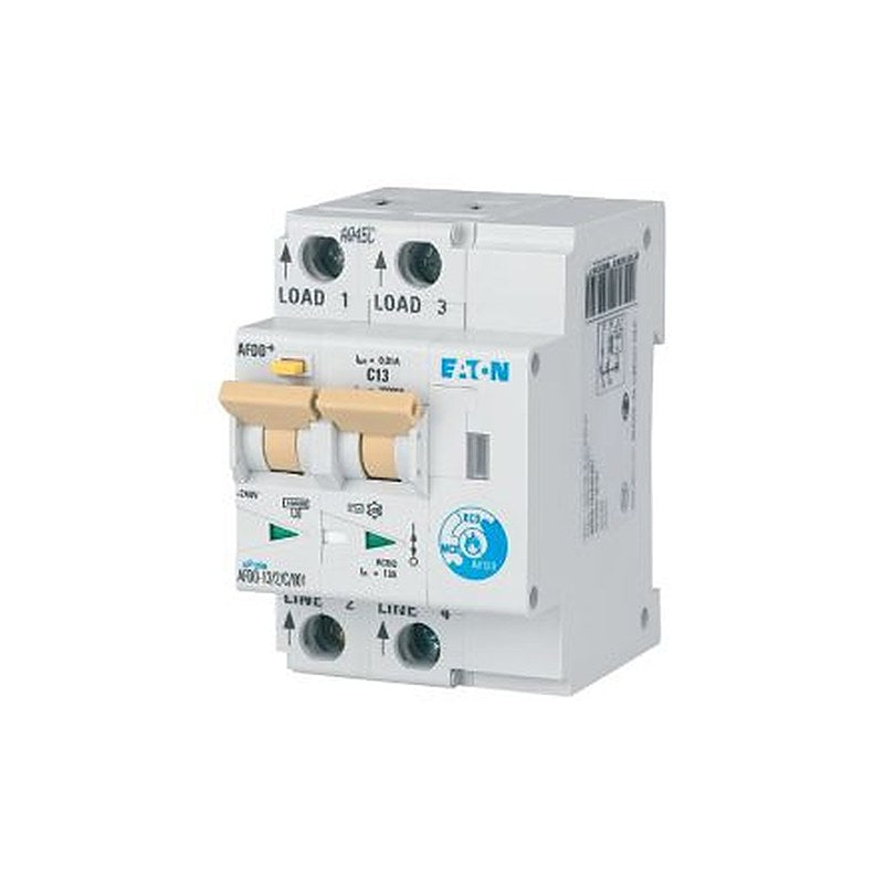 Eaton Electronic Circuit Breaker, 13A Current Rating, 2-Pole, 30 mA Trip Sensitivity, Type C, Eaton Moeller Range, Eaton