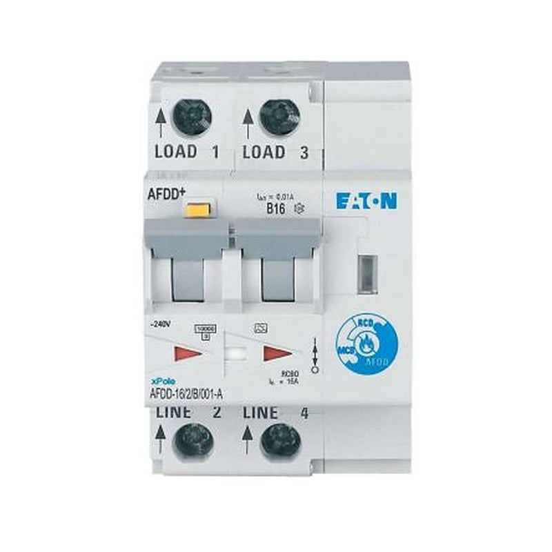 Eaton Electronic Circuit Breaker, 16A Current Rating, 2-Pole, 10 mA Trip Sensitivity, Type B, Eaton Moeller Range, Eaton