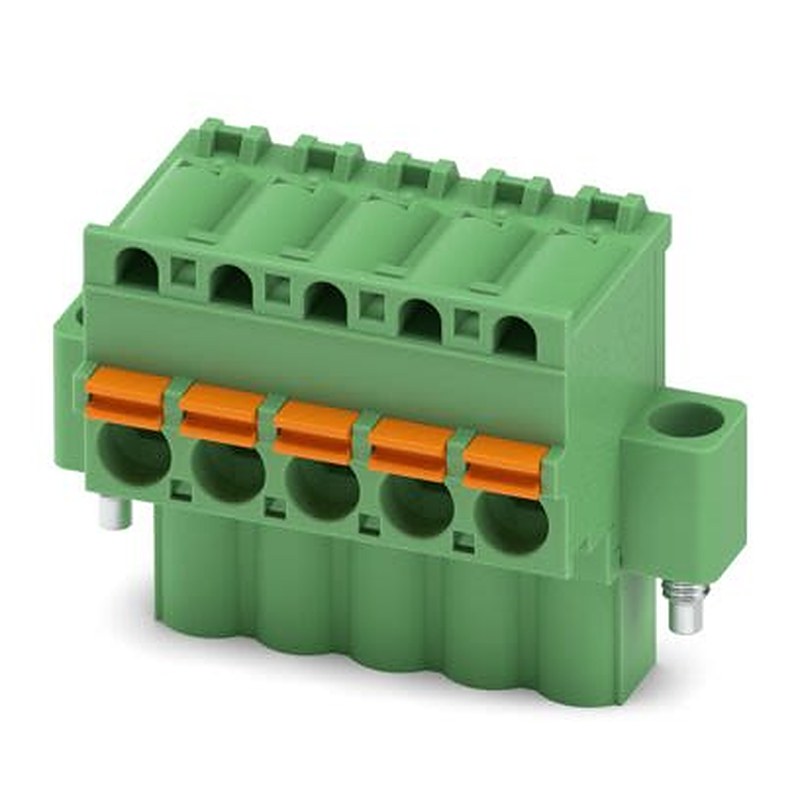 Phoenix Contact PCB Terminal Block, 5-Contact, 5.08 mm Pitch, Push-in, 1 Row Socket