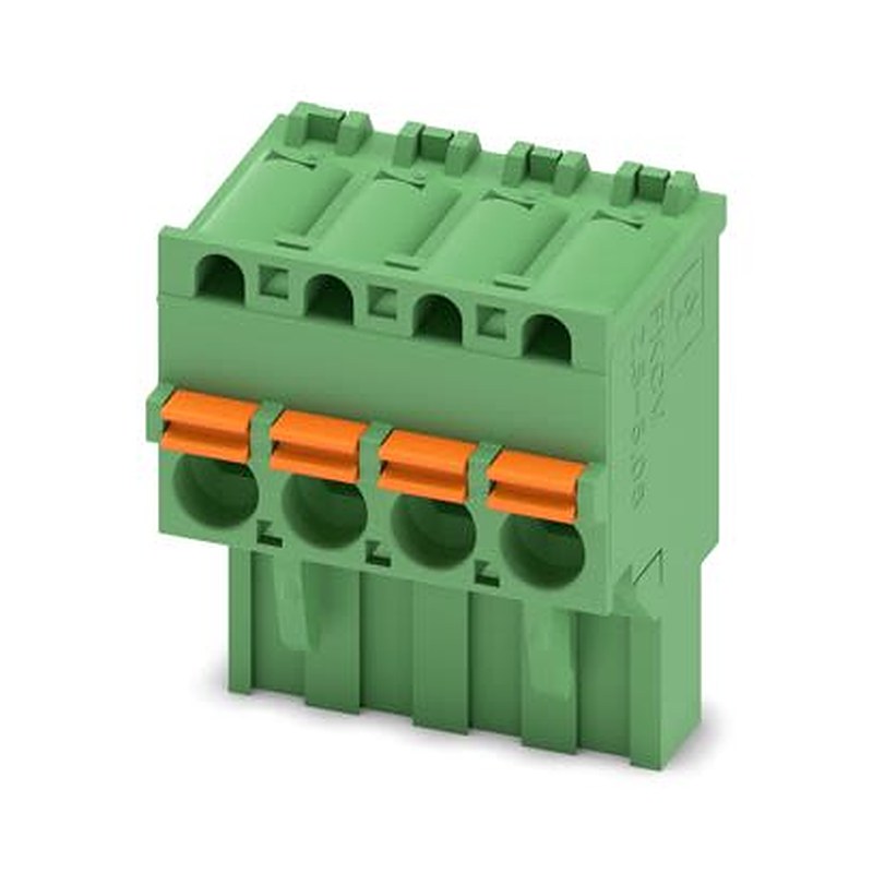 Phoenix Contact 1873977 Series PCB Terminal Block, 4-Contact, 5.08 mm Pitch, Push-in, 1 Row Socket