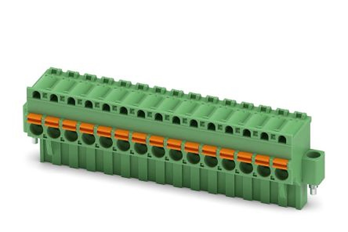 Phoenix Contact COMBICON Control Series Pluggable Terminal Block, 15-Contact, 5.08 mm Pitch, 1 Row, 1874235