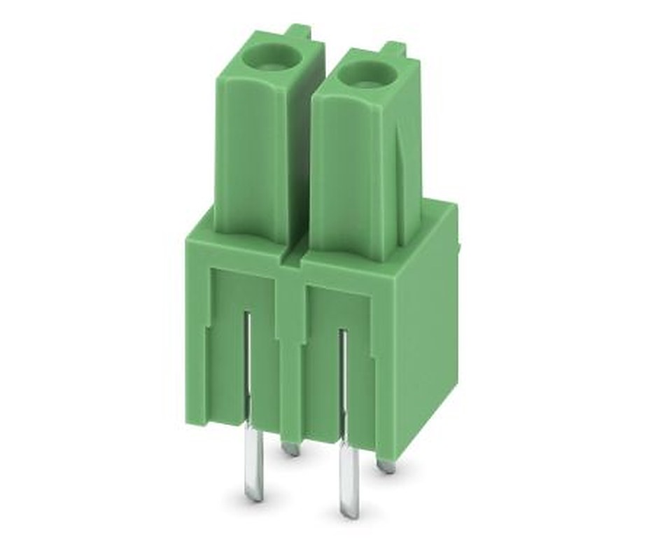 Phoenix Contact IMCV 1.5/ 2-G-3.81 Series Pluggable Terminal Block, 2-Contact, 3.81 mm Pitch, 1 Row