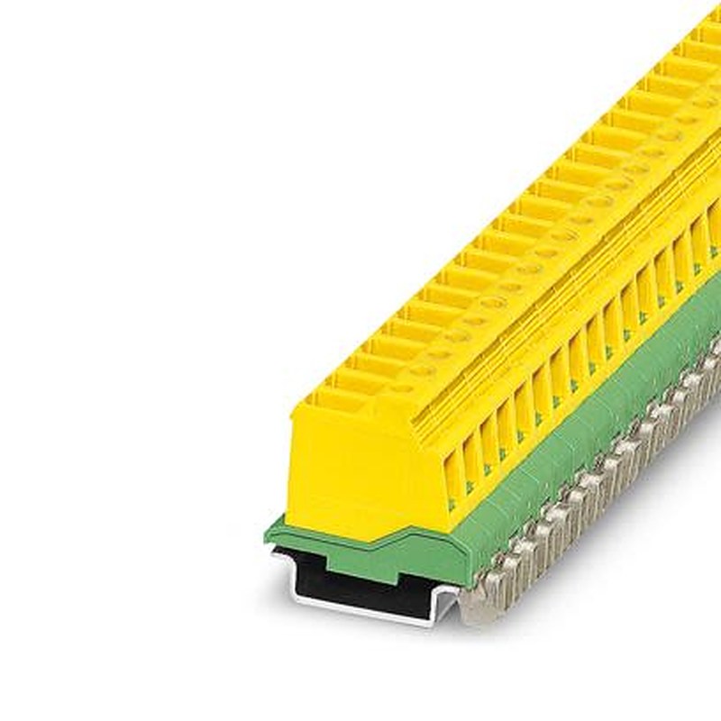 Phoenix Contact PCVK 4-PE Series DIN Rail Connector for Use with DIN Rail Terminal