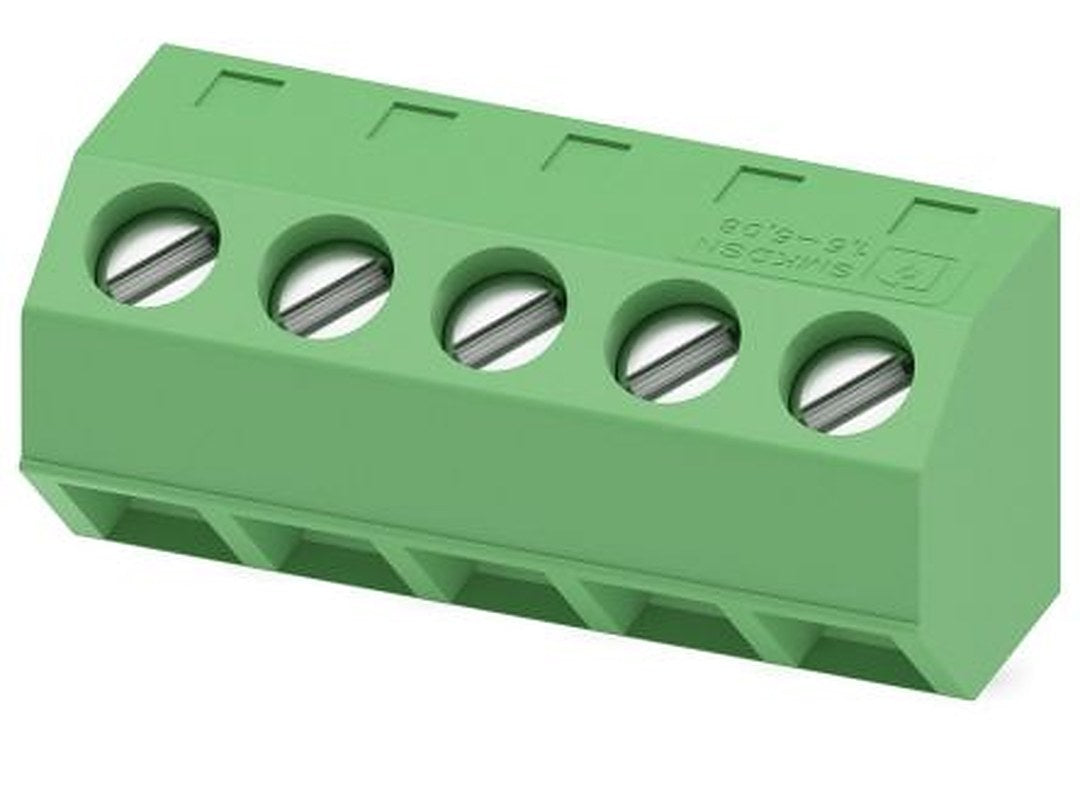 Phoenix Contact SMKDSNF 1.5/5-5.08 Series 325° PCB Terminal Block, 5 Contact(s), 5.08 mm Pitch, 1 Row