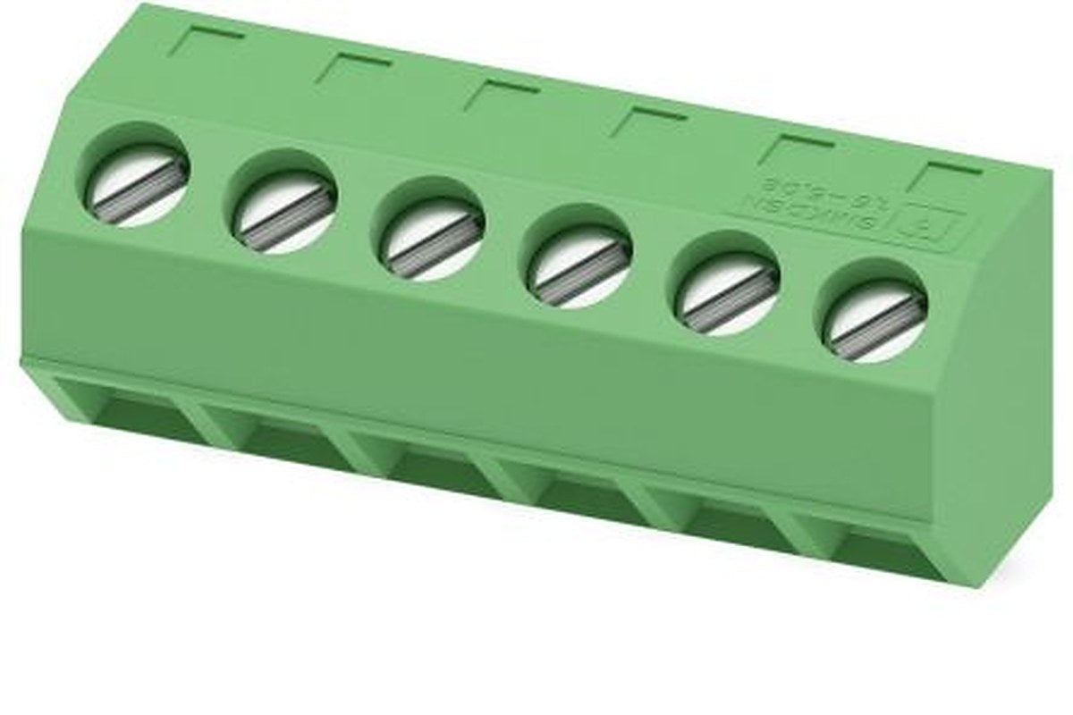 Phoenix Contact SMKDSNF 1.5/6-5.08 Series 325° PCB Terminal Block, 6 Contact(s), 5.08 mm Pitch, 1 Row