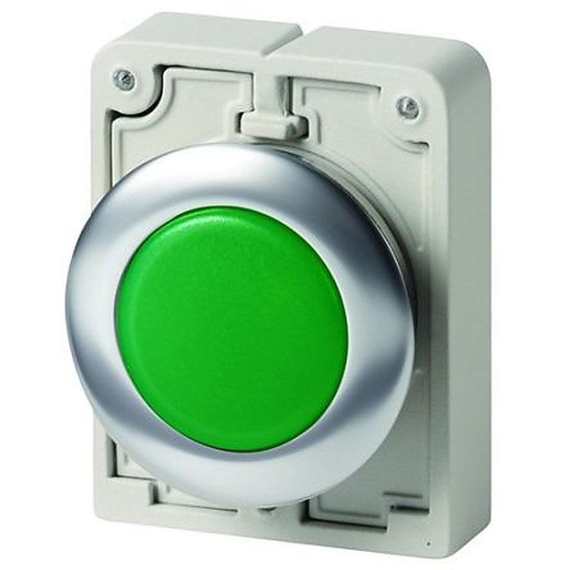 Eaton, Moeller, Panel Mount Green Pilot Indicator, 30 mm Cutout, IP67, IP66, IP69K, Round, 250V