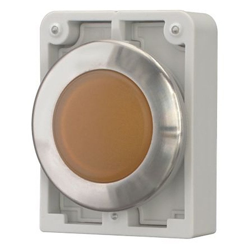 Eaton, M30, Panel Mount Orange LED Indicator, 30 mm Cutout, IP67, IP69K, Round