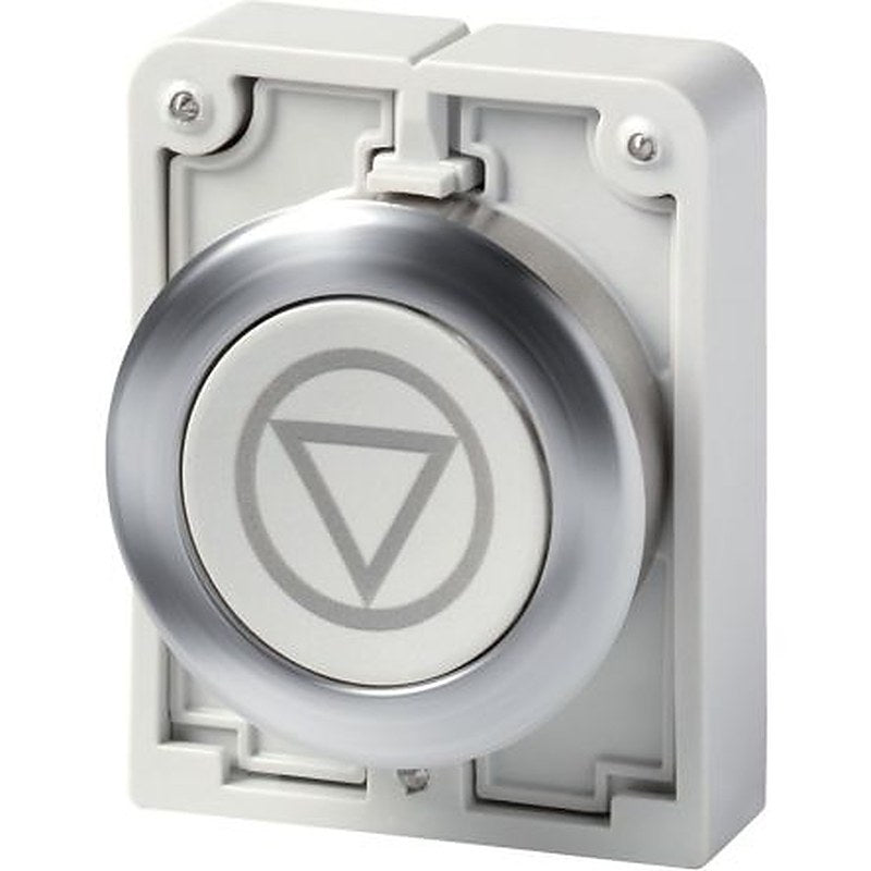 Eaton M30I Series Push Button Switch, Panel, 30.5 mm Cutout, Grey LED, IP66, IP67, IP69