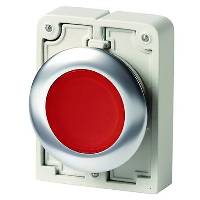 Eaton RMQ-Titan Series Red Momentary Spring Return Push Button Switch, 30.5 mm Cutout, IP66, IP67, IP69