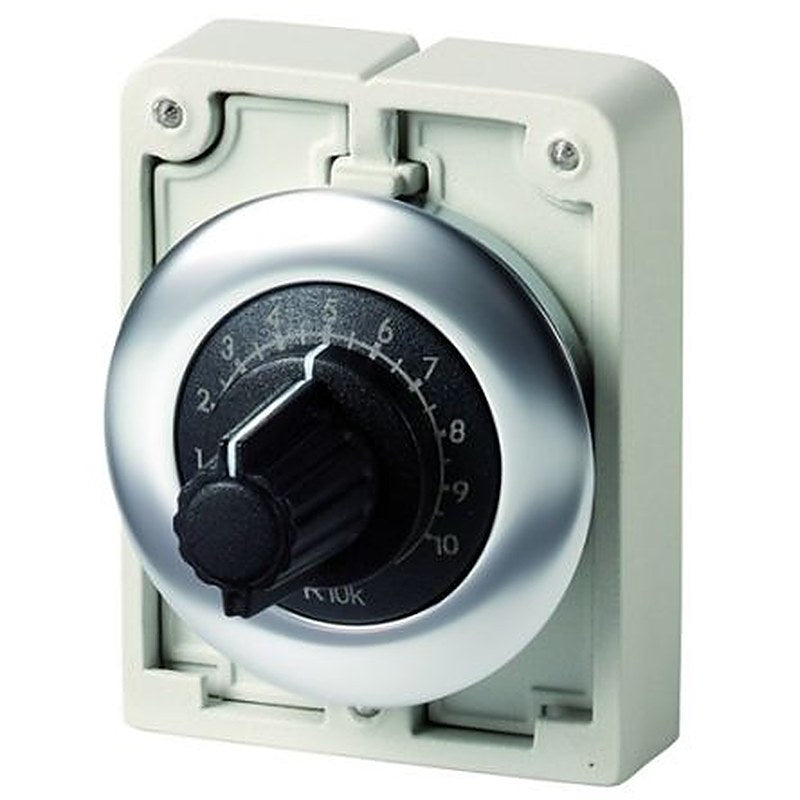Eaton Eaton Moeller 10000 Ω Rotary Potentiometer 1-Turns 1-Gang Panel Mount, 188114 M30I-FR10K