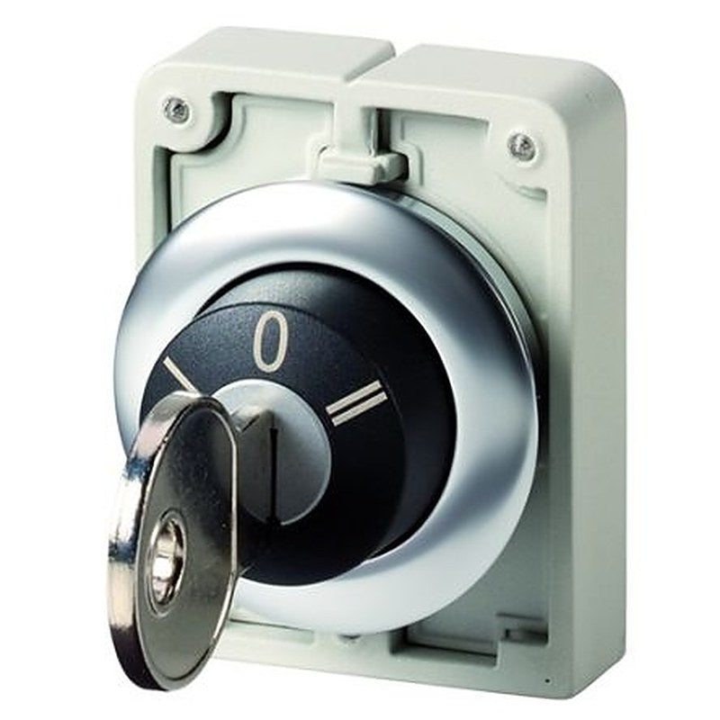 Eaton M30 3-position Key Switch Head, 30 mm Cutout