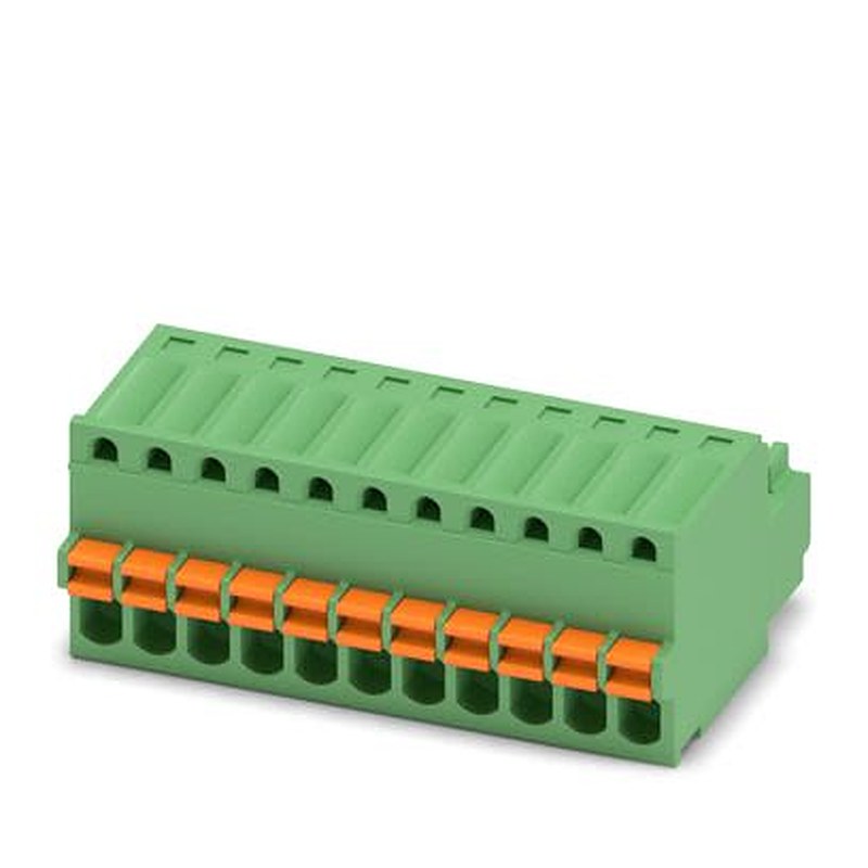Phoenix Contact FKCVR Series PCB Terminal Block, 11-Contact, 2.5 mm Pitch, Push-in, 1 Row Socket