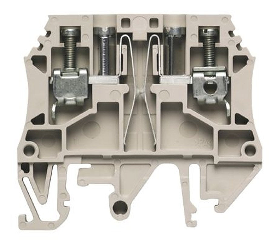 Weidmüller 1881650000 W Series DIN Rail Terminal Block Dark Beige, 4mm², 1-Level, Screw