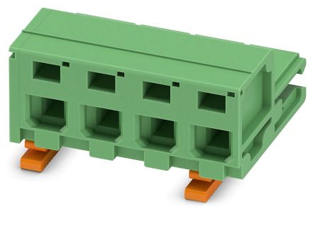 Phoenix Contact ZEC 1.5/4-ST-7.5 C2 R1.4 Series PCB Terminal Block, 4-Contact, 7.5 mm Pitch, 1 Row, 1883161
