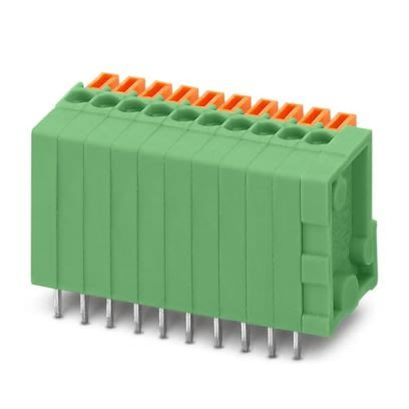 Phoenix Contact FFKDSA1 Series PCB Terminal Block, 22-Contact, 2.54 mm Pitch, Wave Soldering Mount, 1 Row