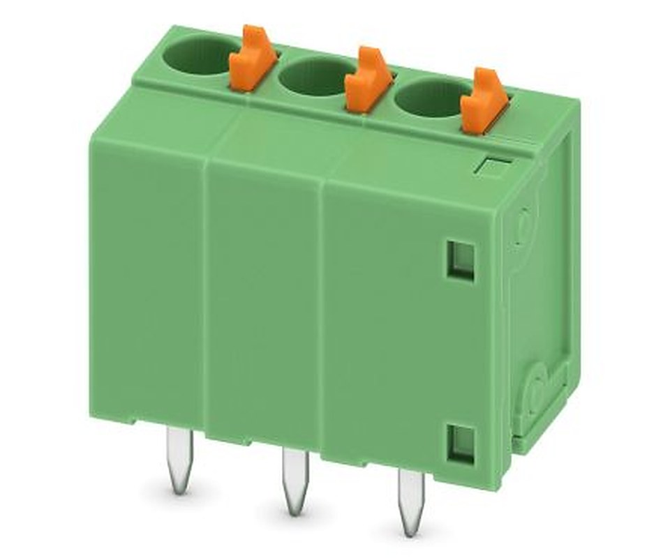 Phoenix Contact FFKDSA1/V2-5.08- 3 Series PCB Terminal Block, 3 Contact(s), 5.08 mm Pitch, 1 Row