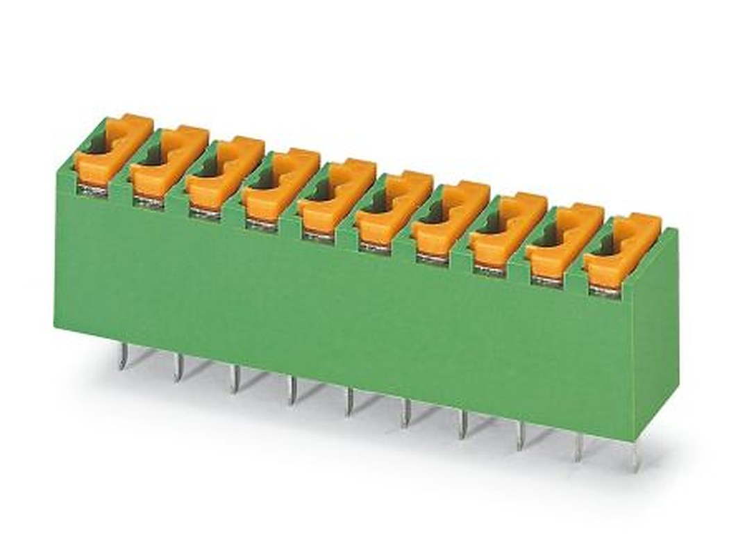 Phoenix Contact FK-MPT 0.5/4-3.5 Series PCB Terminal Block, 4-Contact, 3.5 mm Pitch, 1 Row, 1891085