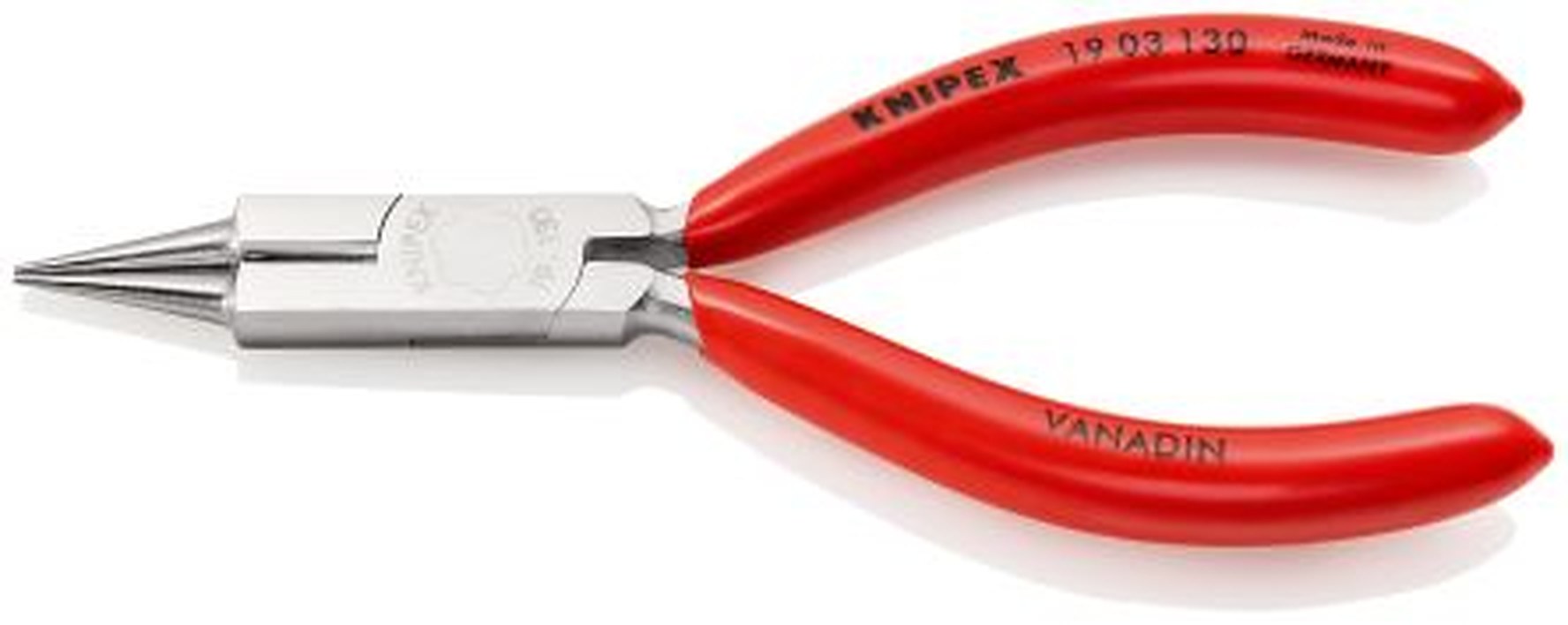 Knipex 19 03 130 1-Piece Round Nose Plier Round, 130 mm Overall, 32mm Jaw