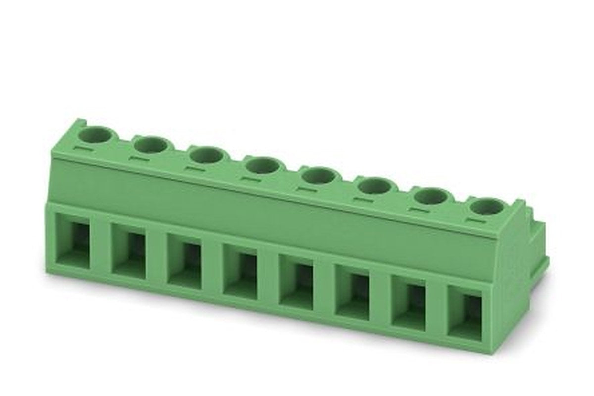Phoenix Contact MC 1.5/8-ST1-5.08 Series Pluggable Terminal Block, 8-Contact, 5.08 mm Pitch, 1 Row, 1900837