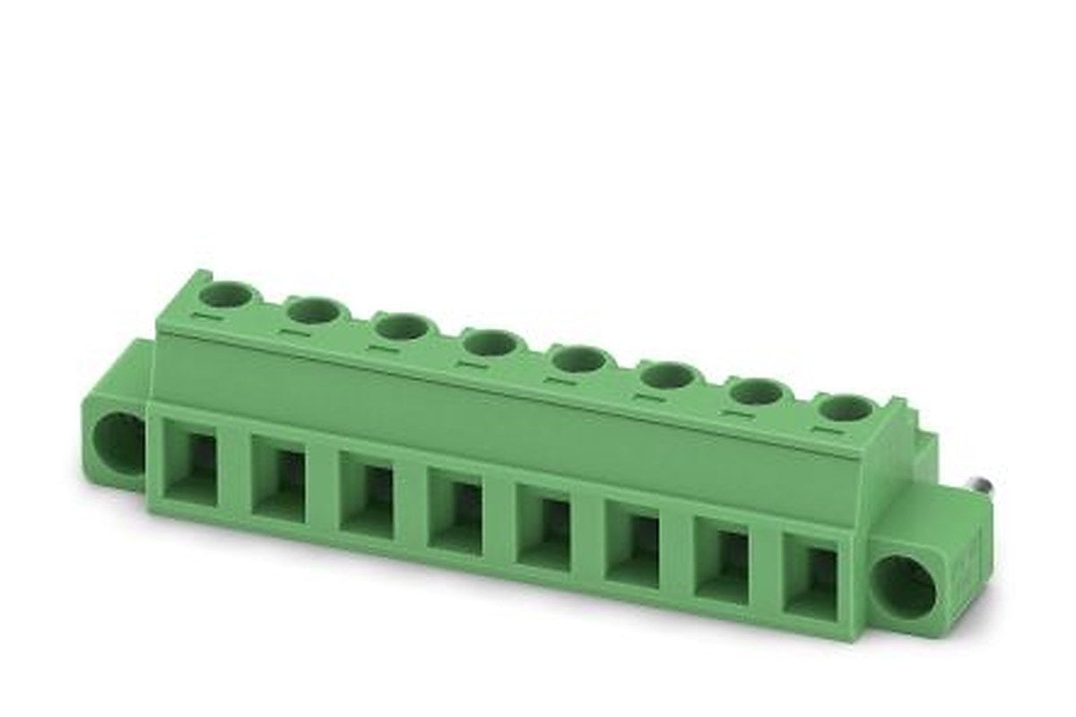 Phoenix Contact MC 1.5/8-ST1F-5.08 Series Pluggable Terminal Block, 8-Contact, 5.08 mm Pitch, 1 Row, 1900947