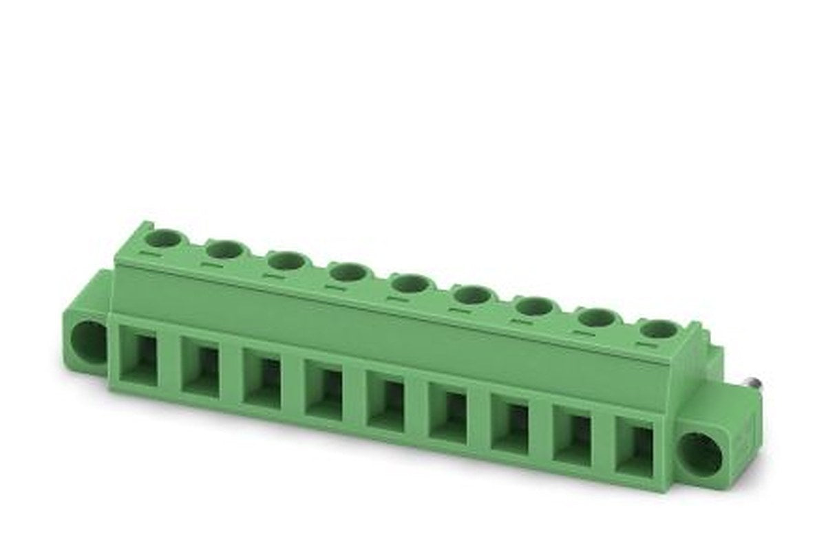 Phoenix Contact MC 1.5/9-ST1F-5.08 Series Pluggable Terminal Block, 9-Contact, 5.08 mm Pitch, 1 Row, 1900950