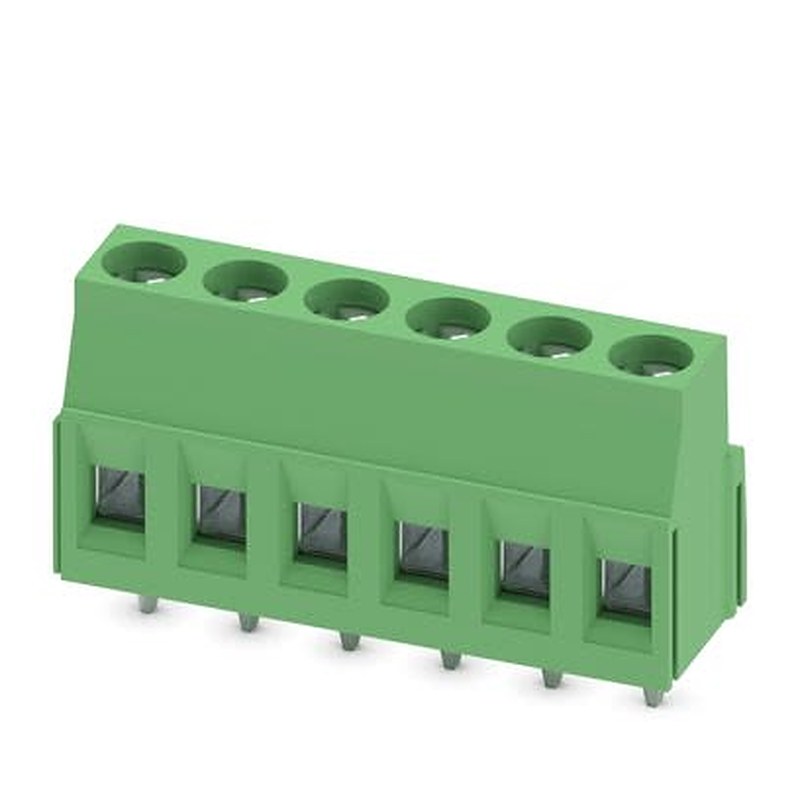 Phoenix Contact MKDSN 2/5 Series PCB Terminal Block, 6-Contact, 5 mm Pitch, Wave Soldering Mount, 1 Row
