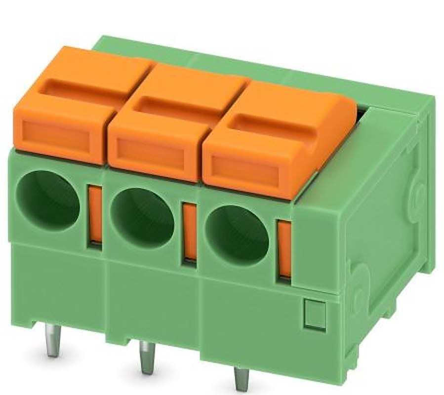 Phoenix Contact FFKDSA1/H1-5.08- 3 Series Horizontal PCB Terminal Block, 3 Contact(s), 5.08 mm Pitch, 1 Row