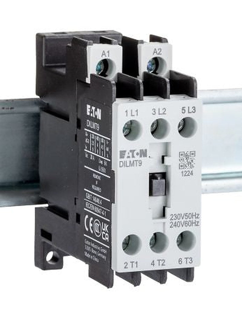 Eaton DILMT Contactor, 240V ac Coil, 3-Pole, 9 A, 4 kW 230V, 3 NO, 660V