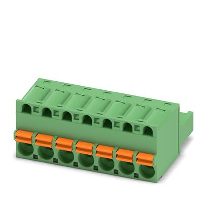 Phoenix Contact FKC Series PCB Connector, 7-Contact, 5 mm Pitch, 1 Row Push-in Spring