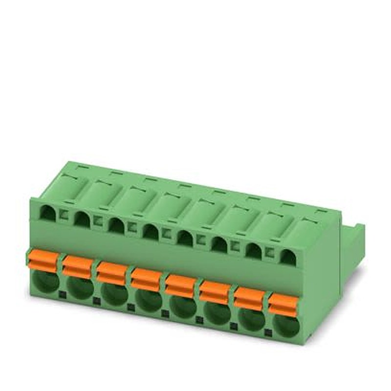 Phoenix Contact FKC 2/5-ST Series PCB Terminal Block, 8-Contact, 5 mm Pitch, 1 Row, 1910416