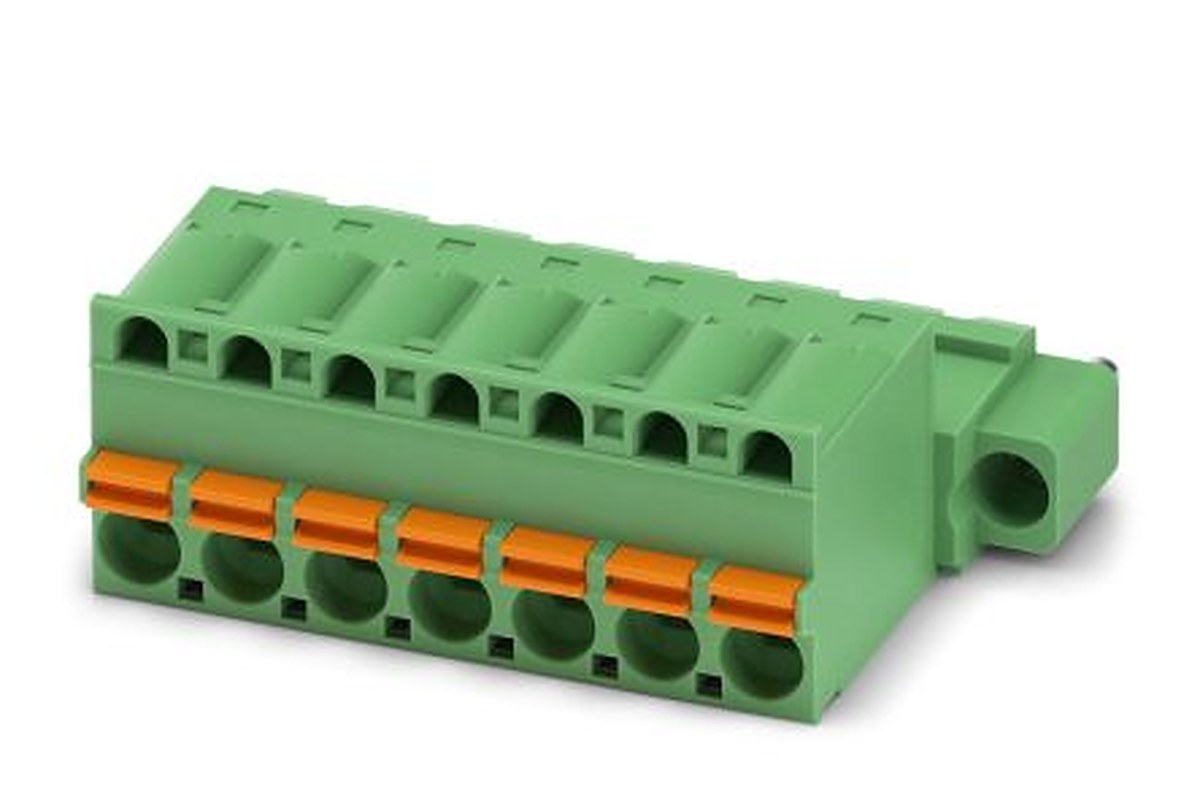 Phoenix Contact FKIC 2.5/7-STF Series Pluggable Terminal Block, 7-Contact, 5 mm Pitch, 1 Row, 1910872