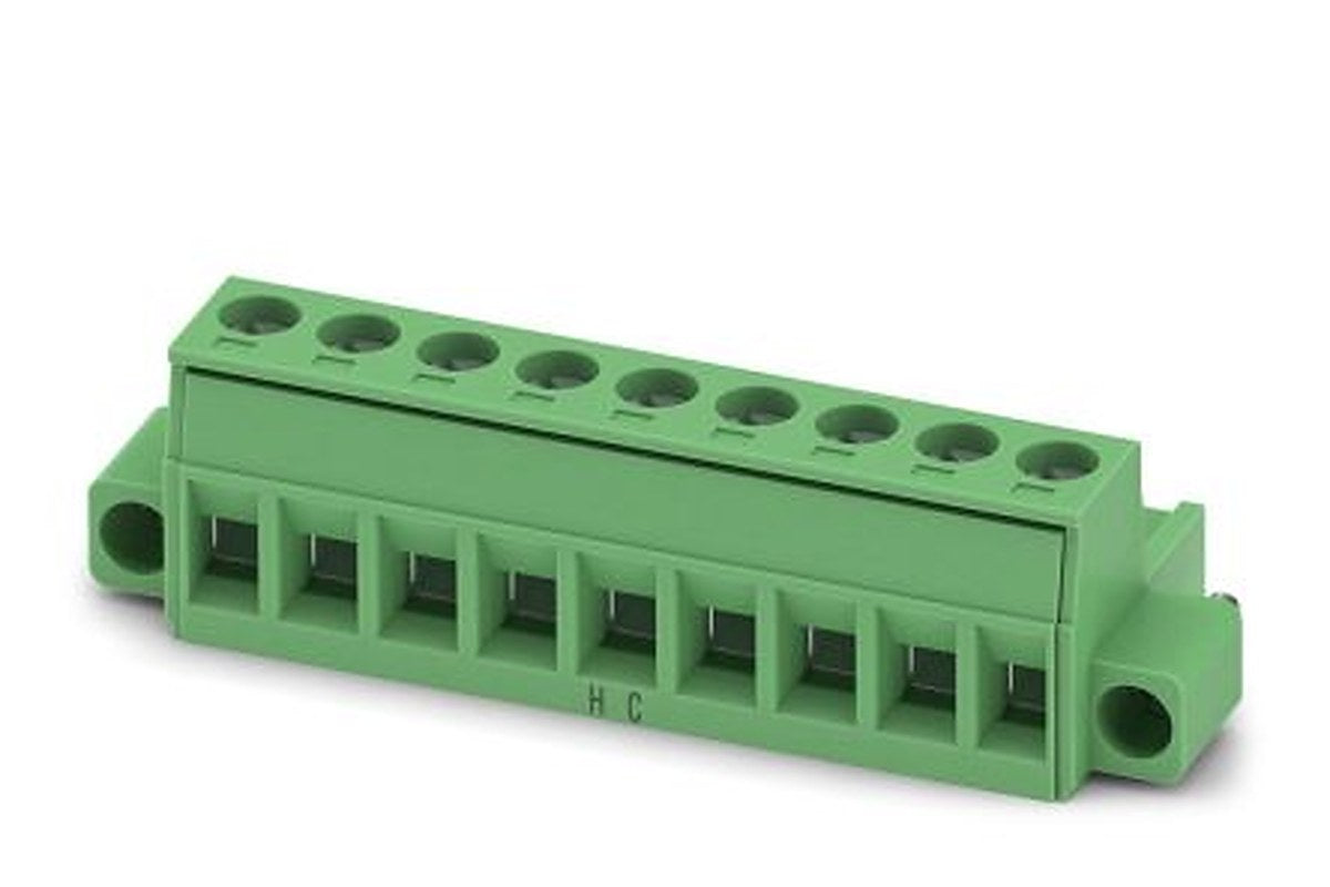 Phoenix Contact MSTB 2.5 HC/9-STF Series Pluggable Terminal Block, 9-Contact, 5 mm Pitch, 1 Row, 1912142