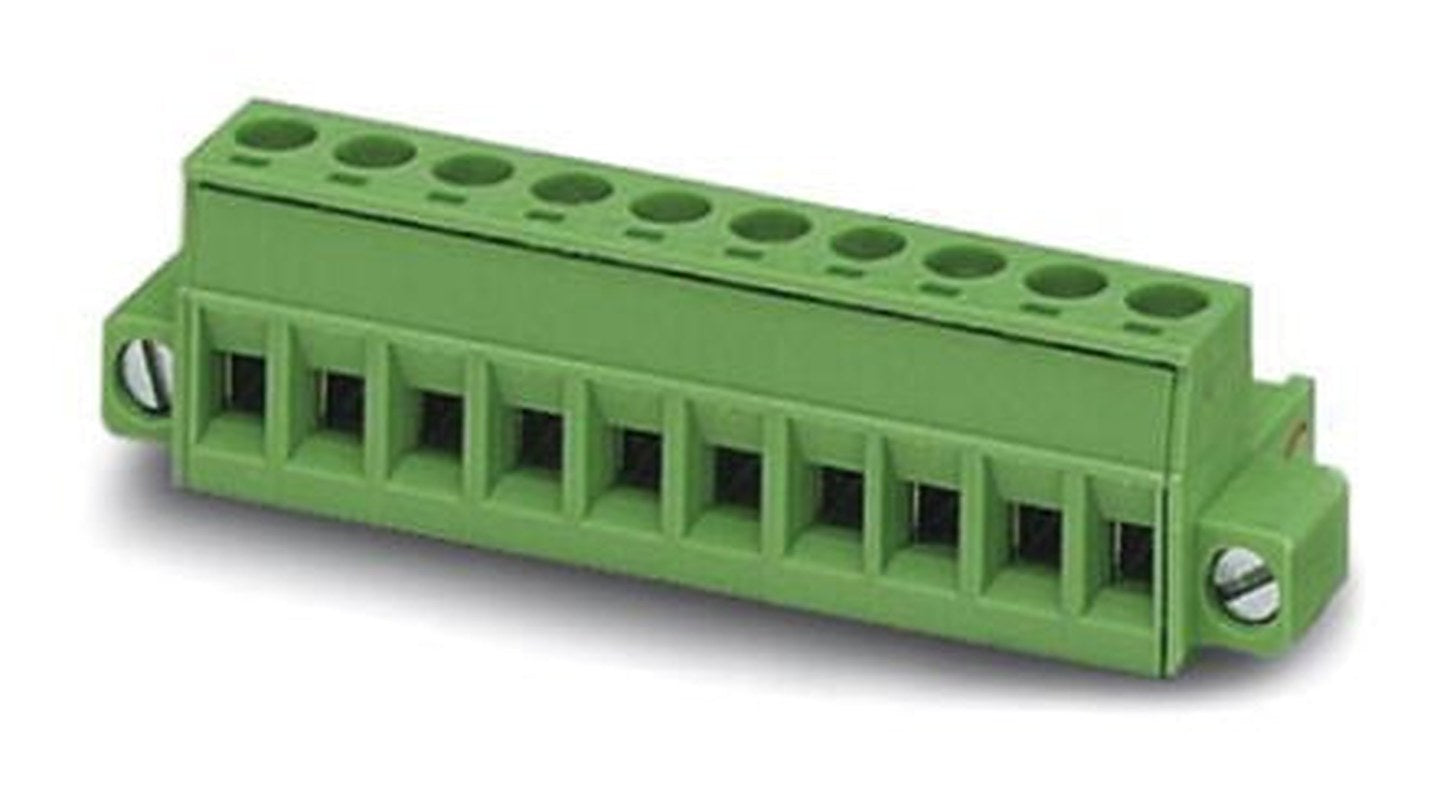 Phoenix Contact MSTB 2.5 HC/10-STF-5.08 Series Pluggable Terminal Block, 10-Contact, 5.08 mm Pitch, 1 Row, 1912265