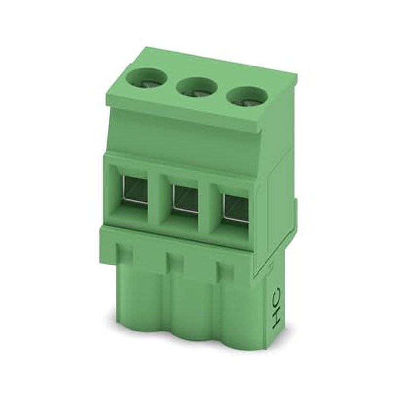 Phoenix Contact MVSTBW Series 90° PCB Connector, 3-Contact, 1 Row, 5.08 mm Pitch Screw