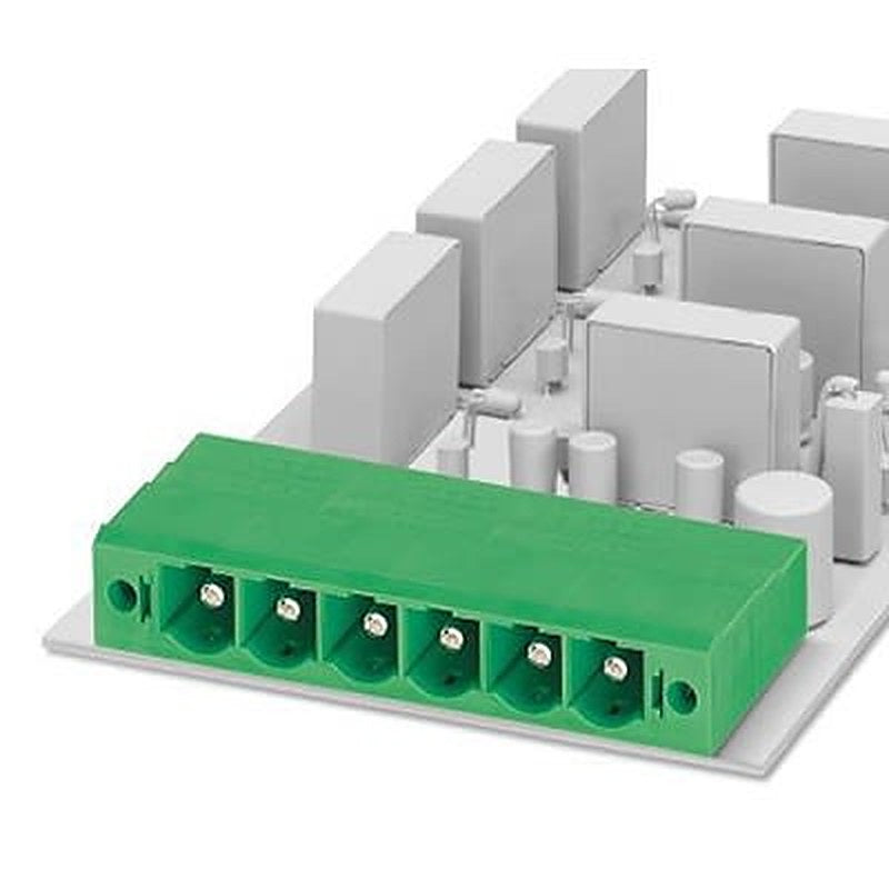 Phoenix Contact PC Series Straight Wave Soldering Mount PCB Header, 7 Contact(s), 10.16 mm Pitch, 1 Row, Shrouded