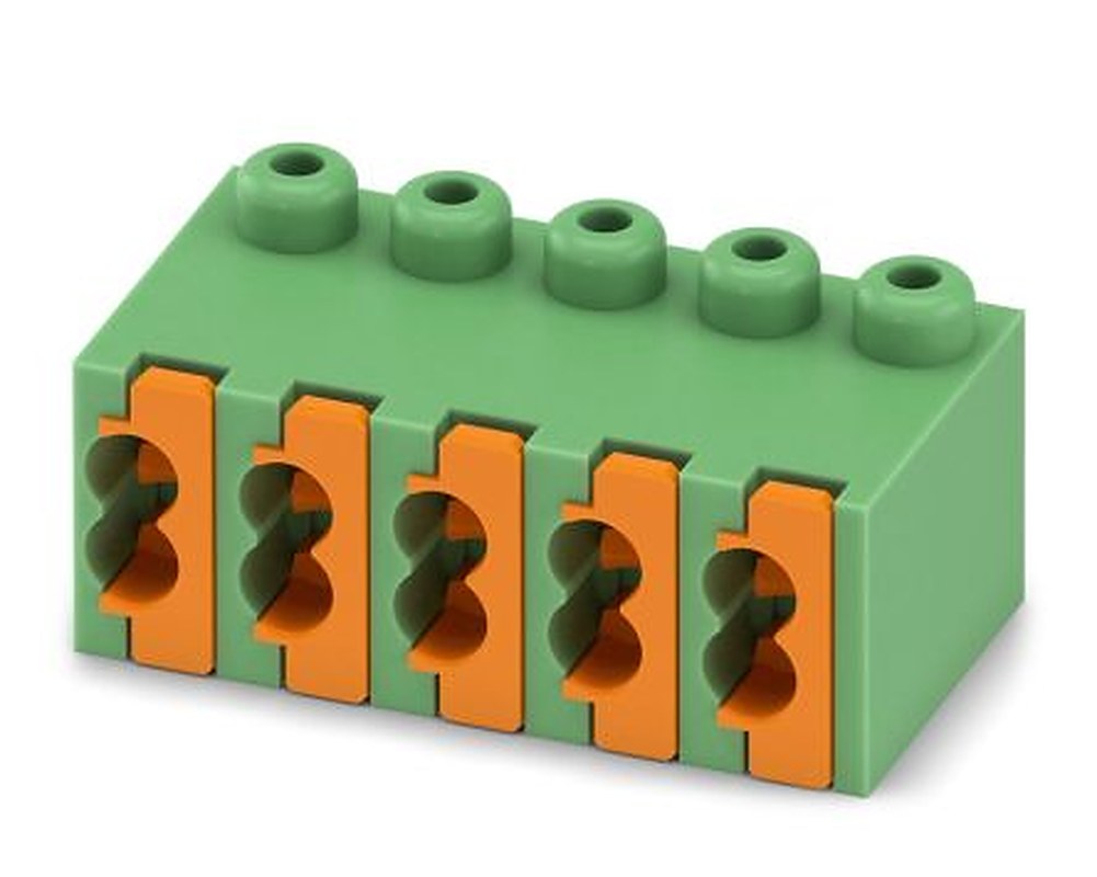 Phoenix Contact FK-MPT 0.5/5-ST-3.5 Series Pluggable Terminal Block, 5-Contact, 3.5 mm Pitch, 1 Row, 1913950