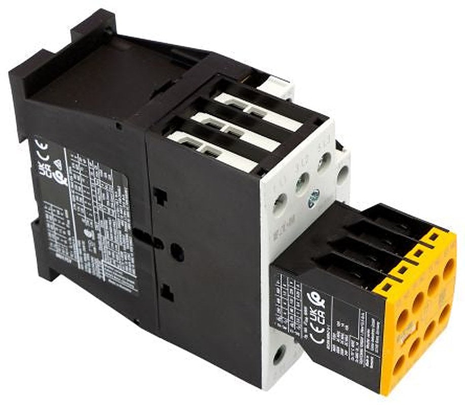 Eaton DILMS Contactor, 24V dc, 27 V dc Coil, 3-Pole, 18 A, 7.5 kW 24V, 3 NO, 400V ac