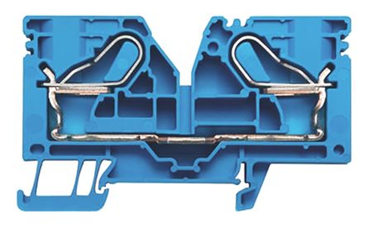 Weidmüller 1918790000 P Series Feed Through Terminal Block Blue, 16mm², 2.5 mm², 1-Level, Push-in