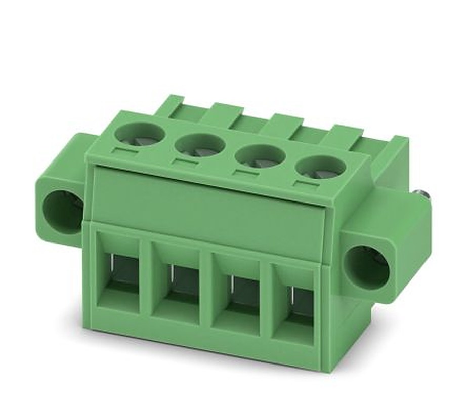 Phoenix Contact MSTBT 2.5/4-STF Series Pluggable Terminal Block, 4-Contact, 5 mm Pitch, 1 Row, 1919734